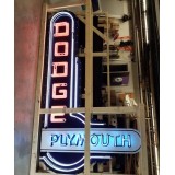 New Dodge/Plymouth Painted Neon Sign 60"W x 9 FT H
